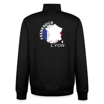 Lyon - Unisex Organic Zip Sweatshirt von Stanley/Stella - Schwarz - Hinten - AI Model Male 185 light (185cm)