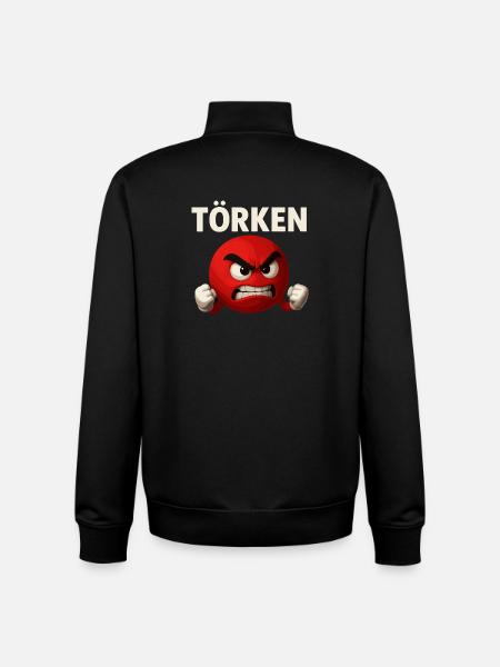 Lustiger Spruch Törken Cartoon Witzig Türkei Meme - Unisex Organic Zip Sweatshirt von Stanley/Stella - Schwarz