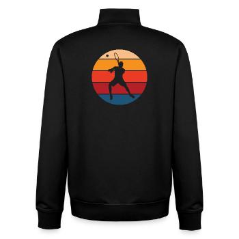 tennis - Sweat zippé unisexe en coton bio Stanley/Stella - noir - Dos - AI Model Male 185 light (185cm)