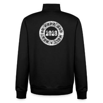 2028 - Unisex Organic Zip Sweatshirt von Stanley/Stella - Schwarz - Hinten - AI Model Male 185 light (185cm)