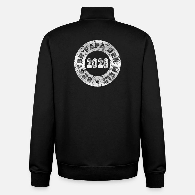 2028 - Sweat zippé unisexe en coton bio Stanley/Stella - noir