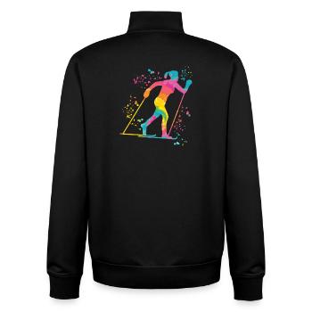 Ski de fond Ski de fond - Sweat zippé unisexe en coton bio Stanley/Stella - noir - Dos - AI Model Male 185 light (185cm)