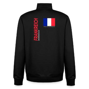 Bordeaux - Unisex Organic Zip Sweatshirt von Stanley/Stella - Schwarz - Hinten - AI Model Male 185 light (185cm)