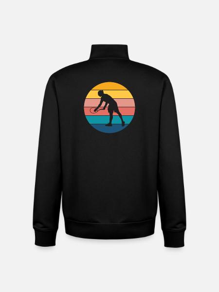 Tennis - Unisex Organic Zip Sweatshirt by Stanley/Stella - black