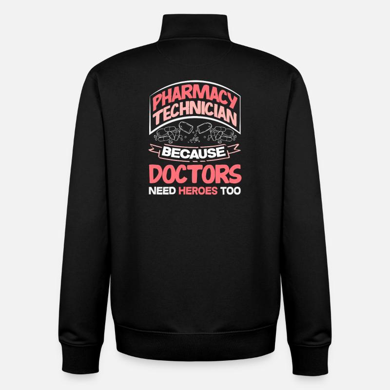 Apotheker Pharmazeutisch-technischer - Unisex Organic Zip Sweatshirt von Stanley/Stella - Schwarz