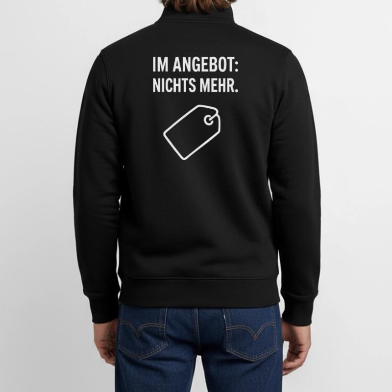 Conception de blagues : rien de plus à proposer Sweat zippé unisexe en coton bio Stanley/Stella