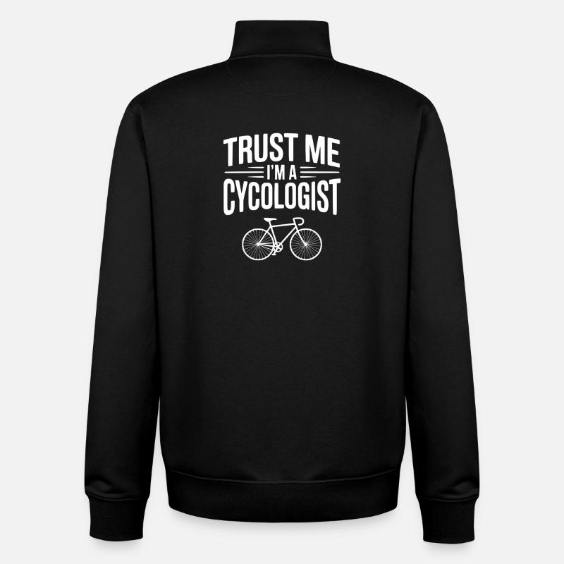 Glaub mir, ich bin Zykologe - Unisex Organic Zip Sweatshirt von Stanley/Stella - Schwarz