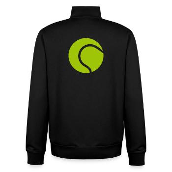 Tennisball - Unisex Organic Zip Sweatshirt von Stanley/Stella - Schwarz - Hinten - AI Model Male 185 light (185cm)