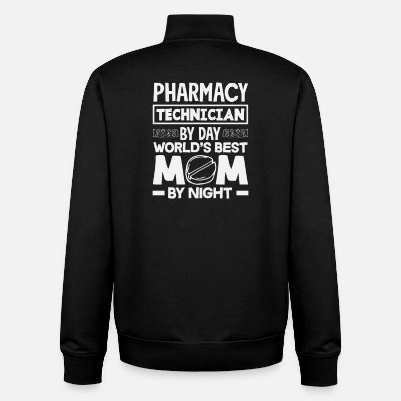 Pharmacist Pharmaceutical Technical - Unisex Organic Zip Sweatshirt by Stanley/Stella - black