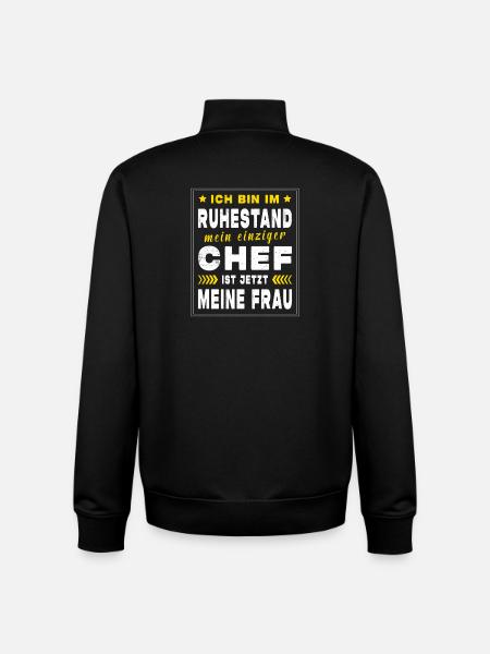 Rentner Ruhestand Geschenkidee - Unisex Organic Zip Sweatshirt von Stanley/Stella - Schwarz