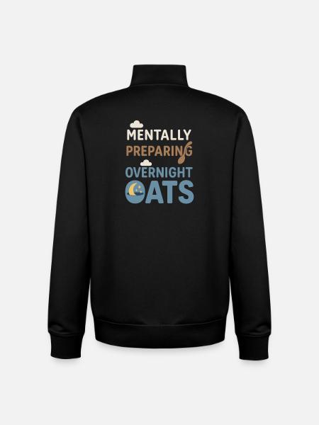Haferbrei Frühstückskultur Overnight - Unisex Organic Zip Sweatshirt von Stanley/Stella - Schwarz
