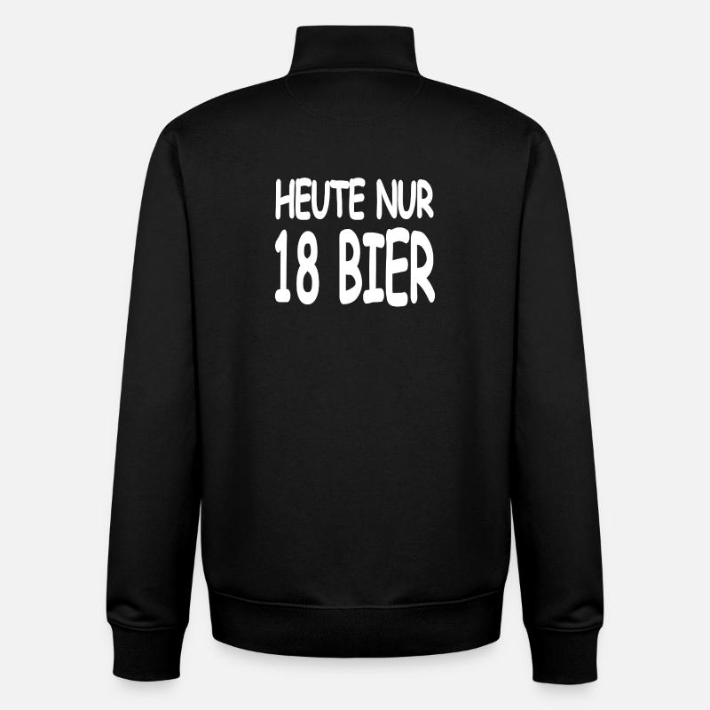 Beer - Unisex Organic Zip Sweatshirt by Stanley/Stella - black