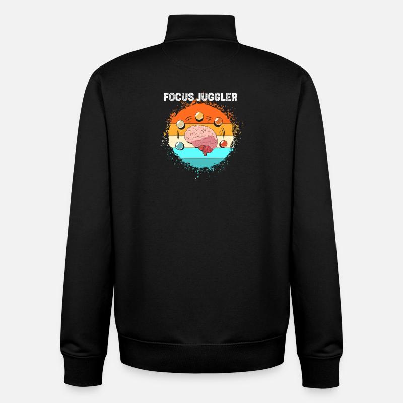ADHS - Unisex Organic Zip Sweatshirt von Stanley/Stella - Schwarz