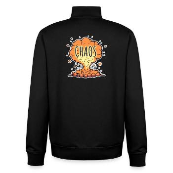 Absolutes CHAOS! - Unisex Organic Zip Sweatshirt von Stanley/Stella - Schwarz - Hinten - AI Model Male 185 light (185cm)