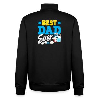 Apotheker Pharmazeutisch-technischer - Unisex Organic Zip Sweatshirt von Stanley/Stella - Schwarz - Hinten - AI Model Male 185 light (185cm)