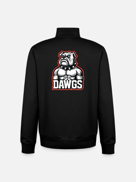 Mascotte Bulldog Conception Sportive - Sweat zippé unisexe en coton bio Stanley/Stella - noir