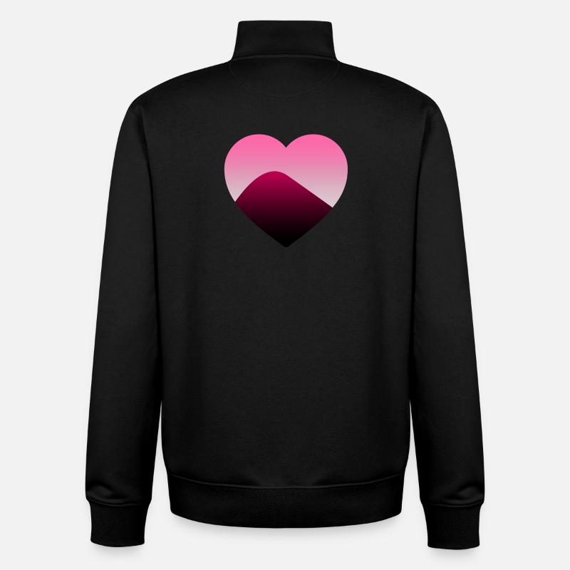 Amour - Sweat zippé unisexe en coton bio Stanley/Stella - noir