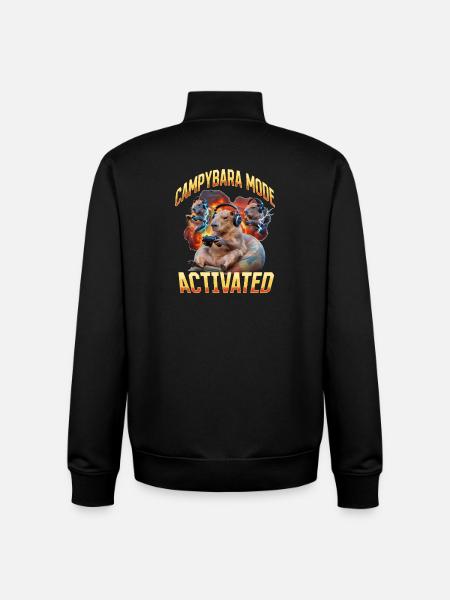 Funny Gaming Gamer Capybara - Unisex Organic Zip Sweatshirt von Stanley/Stella - Schwarz