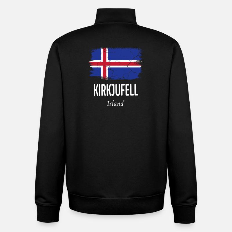 Kirkjufell - Unisex Organic Zip Sweatshirt von Stanley/Stella - Schwarz