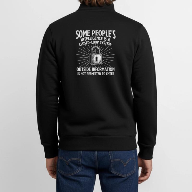 Some People’s Intelligence Closed Loop Sarcasm Unisex Organic Zip Sweatshirt by Stanley/Stella