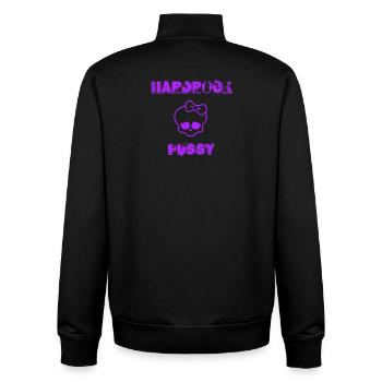 Hardrock Skull Purple - Unisex Organic Zip Sweatshirt by Stanley/Stella - black - Back - AI Model Male 185 light (185cm)