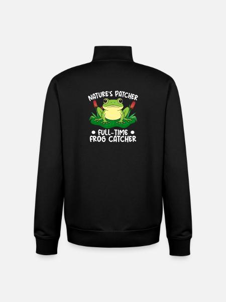 Frog Catcher Nature´s Patcher Full-Time Catcher - Unisex Organic Zip Sweatshirt von Stanley/Stella - Schwarz