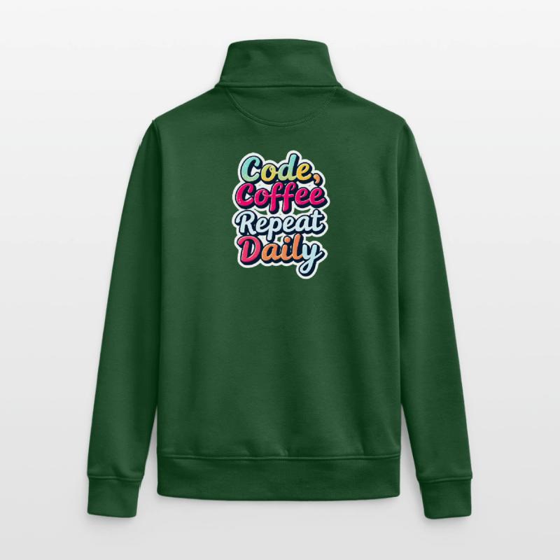 Code Sleep Debug Repeat Programmer Shirt Sweat zippé unisexe en coton bio Stanley/Stella
