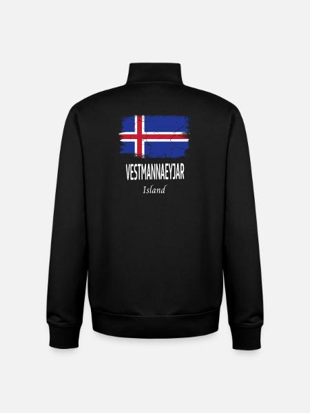 Vestmannaeyjar - Unisex Organic Zip Sweatshirt by Stanley/Stella - black