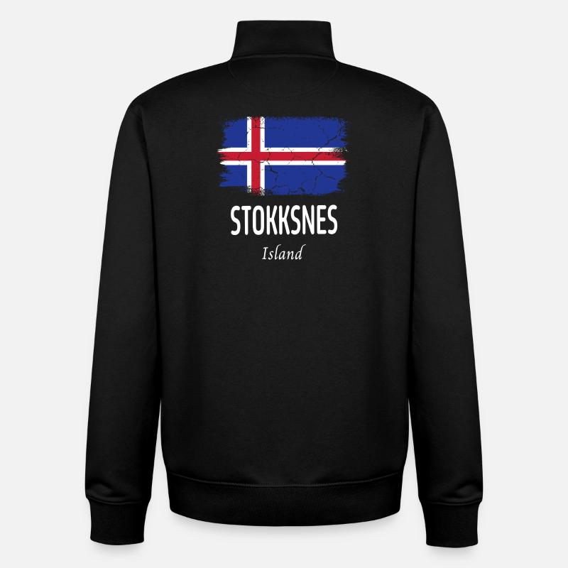 Stokksnes - Unisex Organic Zip Sweatshirt by Stanley/Stella - black
