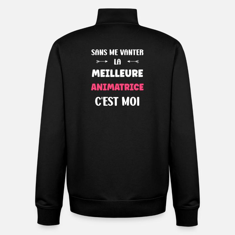 Moderator - Unisex Organic Zip Sweatshirt von Stanley/Stella - Schwarz