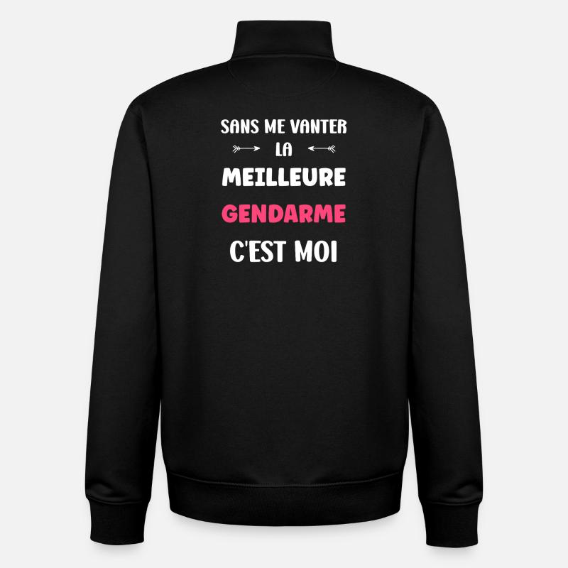 Gendarm - Unisex Organic Zip Sweatshirt von Stanley/Stella - Schwarz