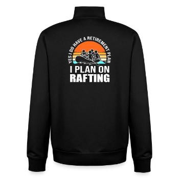 Kayak en bateau à aubes Kayak Rafting - Sweat zippé unisexe en coton bio Stanley/Stella - noir - Dos - AI Model Male 185 light (185cm)