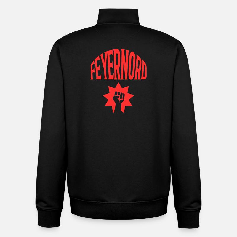Feyernord - Unisex Organic Zip Sweatshirt von Stanley/Stella - Schwarz