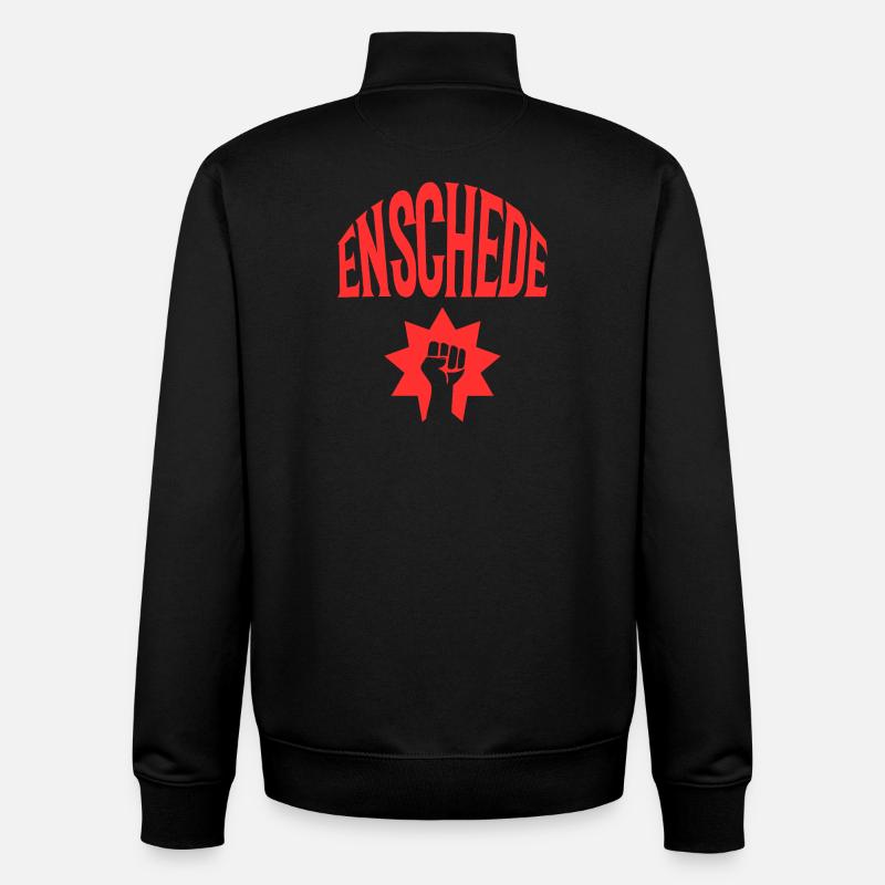 Enschede - Sweat zippé unisexe en coton bio Stanley/Stella - noir