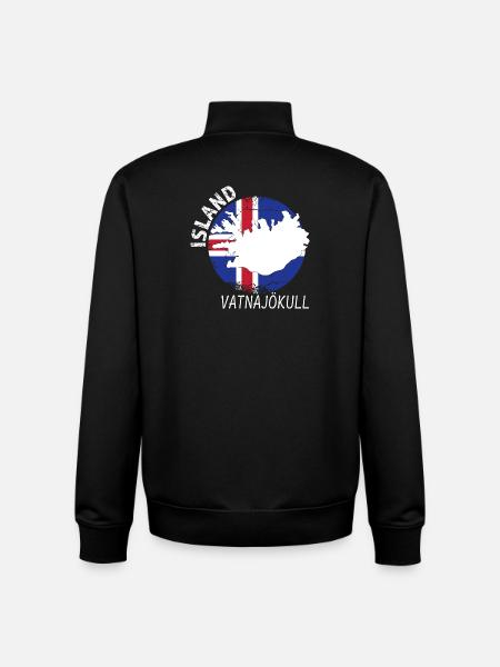 Vatnajökull - Sweat zippé unisexe en coton bio Stanley/Stella - noir