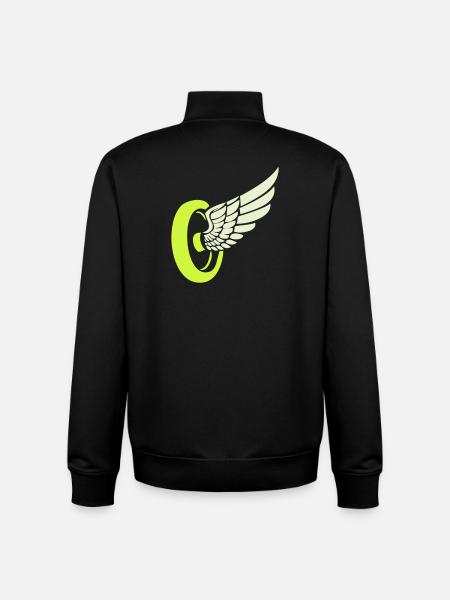 Aile de roue - Sweat zippé unisexe en coton bio Stanley/Stella - noir