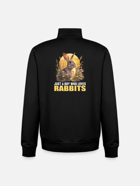 Hasen Hase - Unisex Organic Zip Sweatshirt von Stanley/Stella - Schwarz