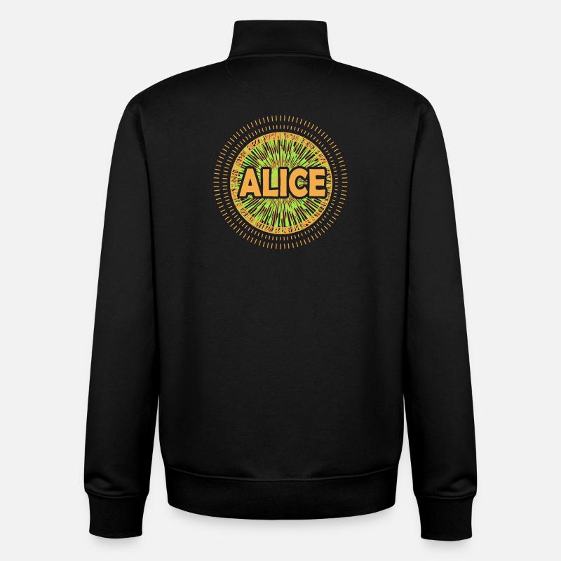 Gift idea Alice - Unisex Organic Zip Sweatshirt by Stanley/Stella - black