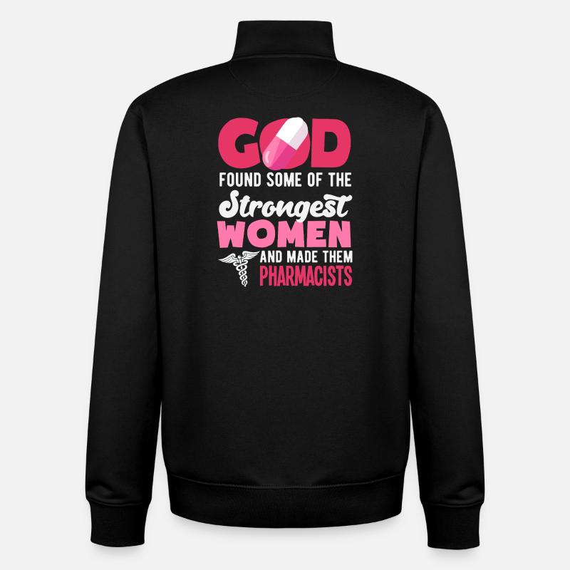 Pharmacien Technicien Pharmaceutique - Sweat zippé unisexe en coton bio Stanley/Stella - noir