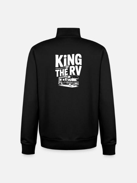 König der Wohnmobile - Unisex Organic Zip Sweatshirt von Stanley/Stella - Schwarz