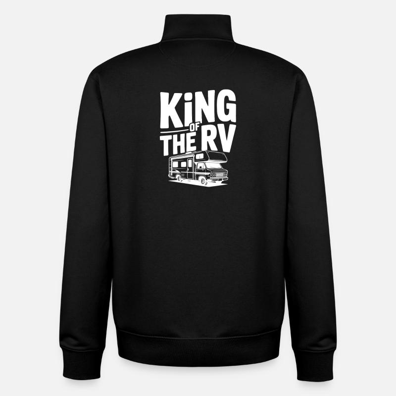 König der Wohnmobile - Unisex Organic Zip Sweatshirt von Stanley/Stella - Schwarz
