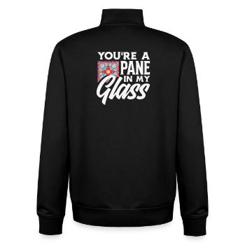 Stained Glass Art Stained Glass Artist - Unisex Organic Zip Sweatshirt by Stanley/Stella - black - Back - AI Model Male 185 light (185cm)