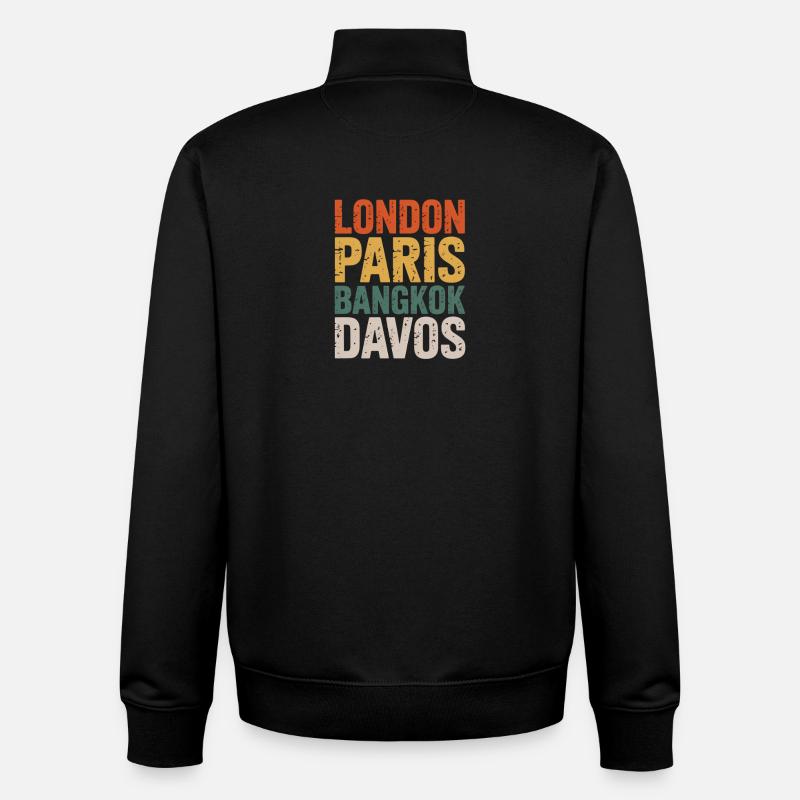 Davos - Unisex Organic Zip Sweatshirt von Stanley/Stella - Schwarz