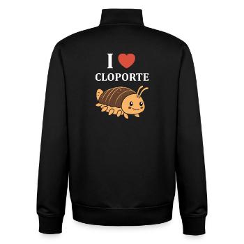 Woodlouse - Unisex Organic Zip Sweatshirt by Stanley/Stella - black - Back - AI Model Male 185 light (185cm)