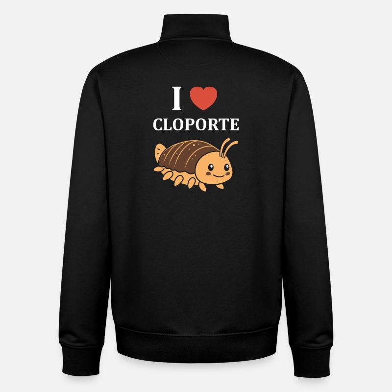 cloporte - Sweat zippé unisexe en coton bio Stanley/Stella - noir