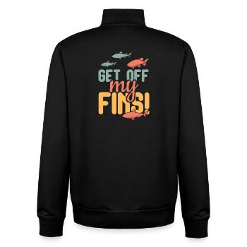 Diving Diver Snorkeling Recreational Diver - Unisex Organic Zip Sweatshirt by Stanley/Stella - black - Back - AI Model Male 185 light (185cm)