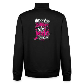 Girls Trip 2026 Girls' Tour Girls' Strip Girls' Strip - Unisex Organic Zip Sweatshirt by Stanley/Stella - black - Back - AI Model Male 185 light (185cm)