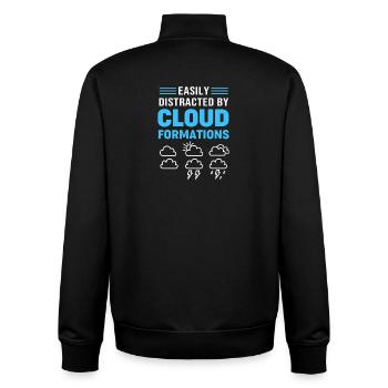Meteorologie Sturm Tornado Meteorologe - Unisex Organic Zip Sweatshirt von Stanley/Stella - Schwarz - Hinten - AI Model Male 185 light (185cm)