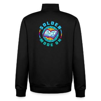 Stained Glass Art Stained Glass Artist - Unisex Organic Zip Sweatshirt by Stanley/Stella - black - Back - AI Model Male 185 light (185cm)