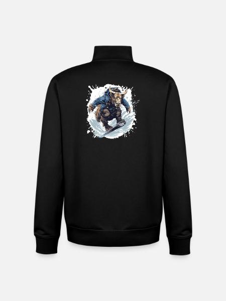 Bulle Snowboard Taurus - Unisex Organic Zip Sweatshirt by Stanley/Stella - black